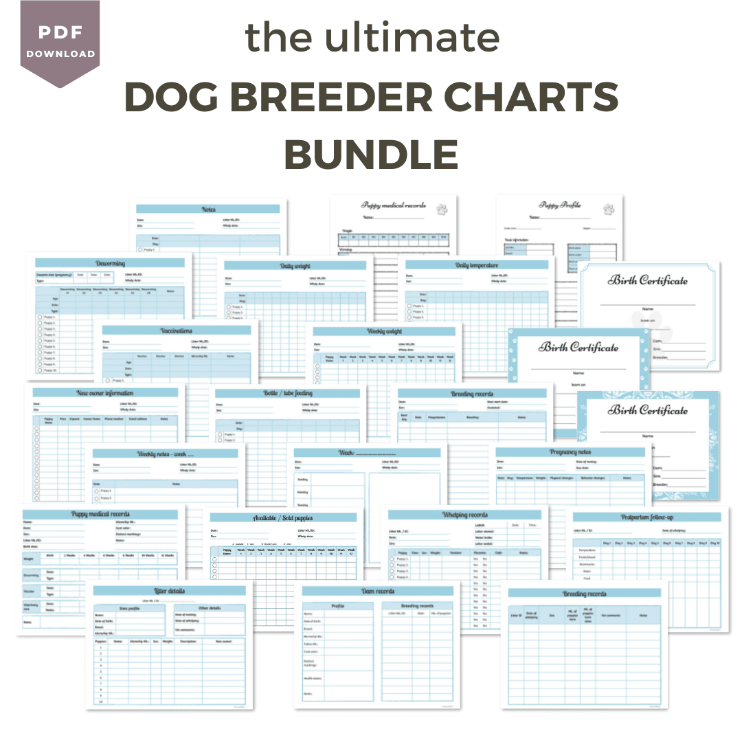 Breeder charts and whelping records - vetcarenews