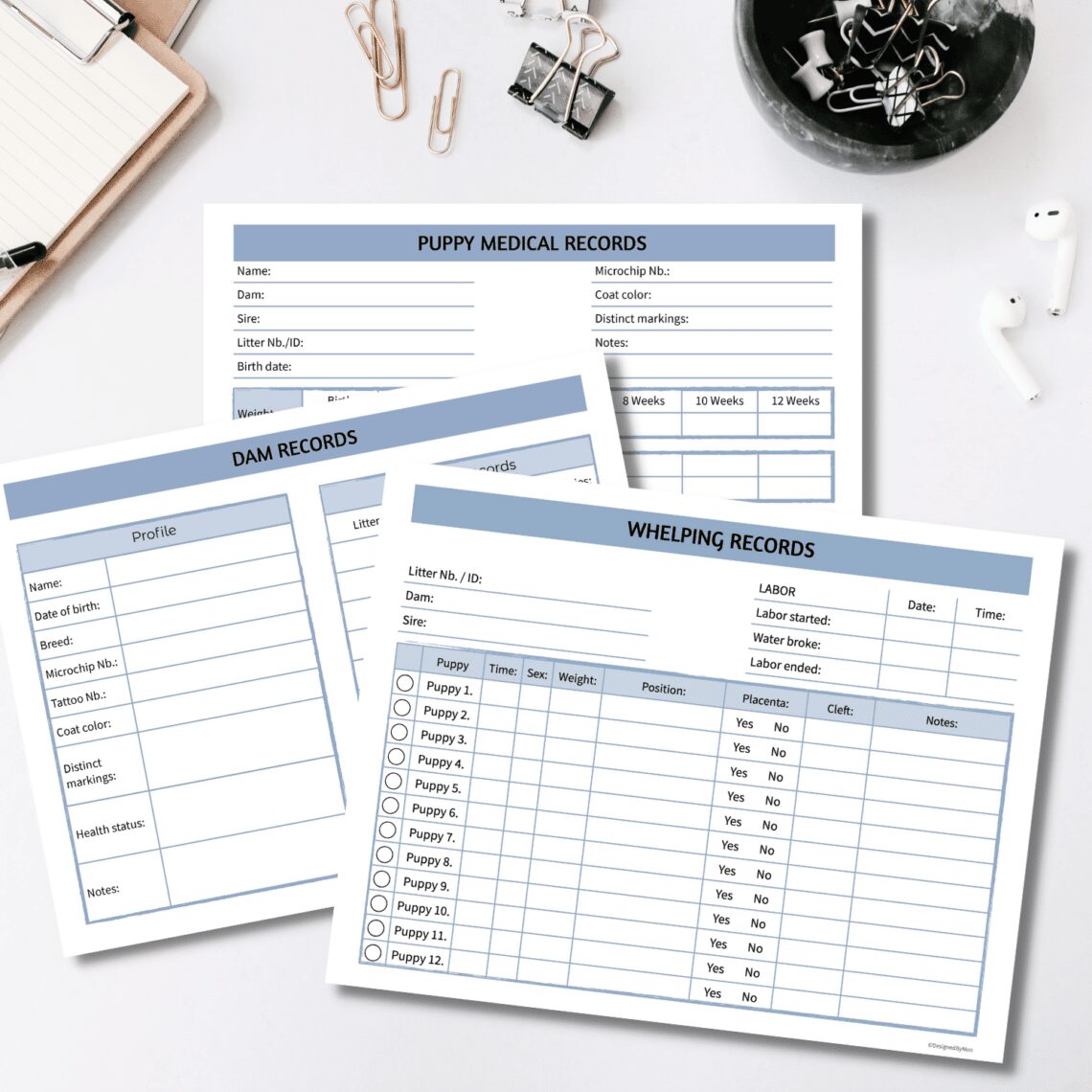Essential dog breeding charts bundle for dog breeders - vetcarenews